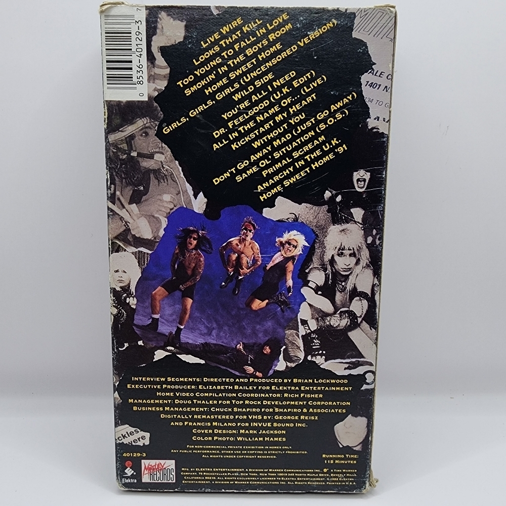Motley Crue Decade Of Decadence '81-'91 VHS - Picture 2 of 5